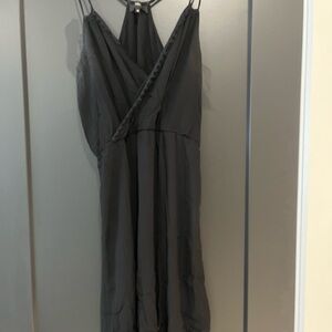 Black slip dress